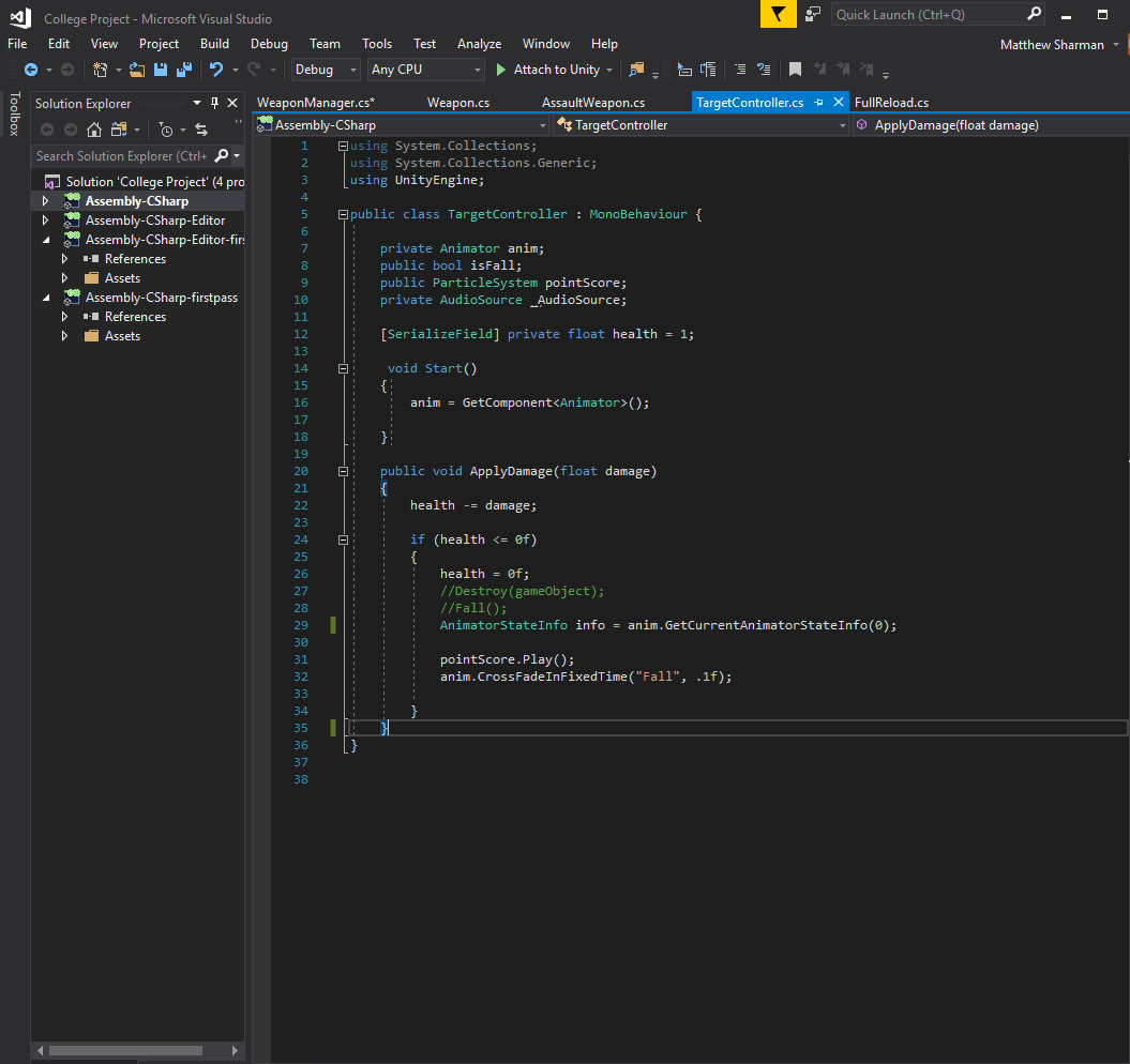 Unity code 1